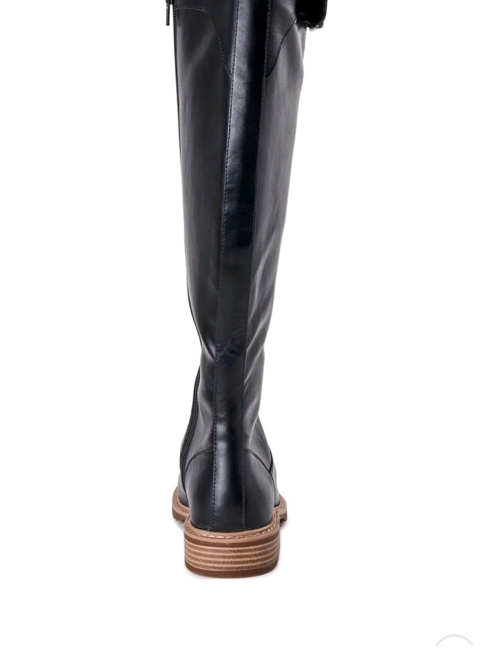 Time and Tru Tall Riding Boots Black Buckle Equestrian Knee High Size 10 NWOT - Picture 10 of 12